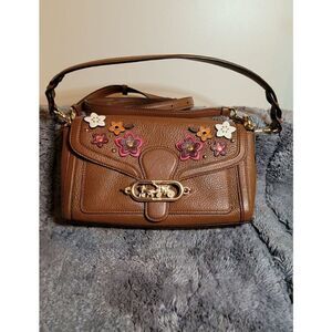 Coach Jade Shoulder Bag With Daisy Applique